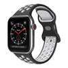 Adecuado para Correa de Apple Watch Hebilla de 8 caracteres Correa de Apple Watch Bicolor Correa para iWatch Apple Correa de reloj de silicona Apple Nike