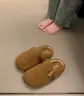 Chinelos Baotou Femininos para Uso Externo Plus Pele Quente Solado Grosso Meio Chinelo 2026 Nova Moda de Inverno Aumentador Interno de Altura Chinelos de Algodão