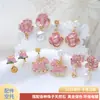 Base para Aretes de Perlas DIY Aretes con Forma de Flor para Mujer Versátil Aguja de Plata S925 Venta al por Mayor Accesorios Semi-Terminados para Aretes de Perlas