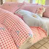 Conjunto de Roupa de Cama Espesso de Lã de Leite de Inverno 2026 Novo Plush Dupla Face Lençol de Fleece Coral Capa de Edredom Conjunto de Três Peças