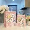 Gieca wow linda bolsa de papel kraft de mano tamaño pequeño y mediano bolsa de regalo bolsa exquisita universal esencial para regalo caricatura