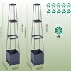 Caixa de flores caixa trepadeira caixa de plantio caixa de vegetais de varanda caixa de plantio externa caixa de vegetais combinada resina