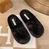 Pantuflas de algodón para exteriores sin cordones, de suela plana, cálidas y afelpadas para otoño e invierno, zapatos peludos de nuevo estilo para mujer, modelo 2026