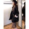 2025 Otoño Nuevo Retro Celebridad de Internet Estilo Coreano Suelto Chic Casual Traje Pequeño Británico Chaqueta Rosa A3126