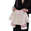 Niñas 2024 invierno nuevo amor coreano traje grueso con forro polar bebé niña nuevo suéter pantalones casuales conjunto de dos piezas