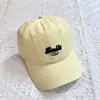 Gorra de Béisbol Infantil de Color Sólido con Protección Solar al por Mayor Gorra de Bebé Niña con Letra Sonrisa Sombrero de Sol para Primavera y Verano para Niños de 3 a 8 Años