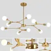 Lámpara de araña para sala de estar escandinava Lámparas moleculares atmosféricas Estilo industrial creativo y elegante Lámpara LED para dormitorio Simple y moderna para comedor