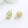 Pendientes de Temperamento de Moda Retro Ins Simples Transfronterizos Europeos y Americanos Personalidad Nicho Diseño Único Forma Irregular Pendientes para Mujer