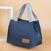 Bolso Nuevo para Mujer Tela Oxford Impermeable Tirar Bolsa para Lonchera Bolsa Bento Bolsa Cuadrada Pequeña Bolsa de Mamá