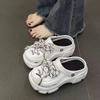 Pantuflas de perro con dibujos animados de suela gruesa para mujer, nuevas pantuflas de verano, bonitas sandalias de playa antideslizantes para mujer