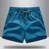 Verão 2026 Novos Shorts Bermuda Masculinos de Seda Gelada Secagem Rápida Soltos Respiráveis Casuais Esportivos Marca Tendência Shorts de Praia