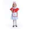 Conjunto de Fantasia para Brincadeira de Enfermeira para Meninas Chapéu de Enfermeira Estetoscópio Fantasia para Festa de Faz de Conta Infantil Personalização