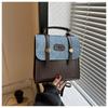 Estilo preppy retro británico 2023 otoño nuevo bolso casual texturizado para estudiante mochila portátil de viaje para mujer