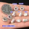Plata Pura S999 Colgante Retro de Calabaza Ruyi Colgante Cristal Wenwan Cuerda de Mano Trenzada Collar Accesorios Hechos a Mano DIY