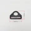 Hebillas de anillo D negras al por mayor para bolsos y accesorios de equipaje, conectores de correa, hebillas de plástico elásticas ajustables gruesas para exteriores