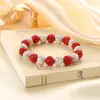 Moderna Accesible Lujo Gama Alta Pulsera de Bolas de Diamante Incrustadas en Arcilla de Seis Capas Ab Diamond Girl Mejor Amiga Joyería Hecha a Mano Mayoreo