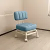 Taburete Pequeño para el Hogar con Respaldo, Ruedas Giratorias, Asiento Suave, Sofá Infantil de Moda, Mesa de Café, Silla Pequeña con Ruedas, Taburete Bajo