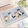 Alfombrillas de Baño Absorbentes de Agua, Alfombrillas de Piso de Imitación Cachemir, Alfombrillas de Baño con Forma Especial de Dibujos Animados, Felpudos Resistentes a Manchas y Lavables al por Mayor