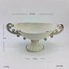 Vaso para Arranjo de Flores Estilo Pastoral Americano, Vaso de Flores de Natal para Mesa de Jantar de Pousada, Vaso Troféu com Duas Alças, Adereço de Fotografia