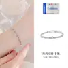 Pulsera Redonda de Perlas de Plata de Ley S925 para Mujer, Lujo Ligero, Exquisita, de Nicho, Diseño de Alta Gama, Accesorios de Cubo de Azúcar, Pulsera para Regalo
