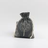 Bolsa de Algodón y Lino con Estampado de Madera y Cierre de Cordón Bolsa para Joyería Regalo Bolsa de Cuerda Empaque Vacío para Joyería Bolsita Pequeña con Cordón