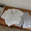 Camiseta Polo de Punto de Verano 2025 para Niños Coreanos, Estilo Guapo Nuevo, Camiseta de Manga Corta, Malla Transpirable, Casual, Niñas, Tendencia