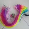 Manguera de vidrio de color de 2 mm, filamento de vidrio vintage, manguera tejida de plástico trenzado a mano para peces pequeños