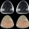 Almofadas de silicone populares e espessadas para seios, inserções invisíveis para biquínis e maiôs sem alças, almofadas para seios para natação com aumento de seios embutido