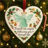 Producto nuevo transfronterizo decoración colgante de acrílico con forma de árbol de Navidad 2D