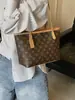 Bolsa de Ombro Feminina Transfronteiriça Guti Kou, Bolsa de Ombro Grande Capacidade para o Dia a Dia, Bolsa Tote Monograma Texturizado Atacado