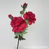 Materiales Florales Rojos Colección de Flores Artificiales Colección de Bodas Rosa Hortensia Materiales Florales Táctiles Flores Lineales Arco Fondo de Piso