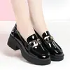 Mocasines de moda 2026 Otoño/Invierno Nuevo Estilo Zapatos Pequeños de Cuero Estilo Británico Estilo Académico Casual Versátil Zapatos Individuales Suela Gruesa Cuero