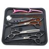 Conjunto Profissional de Tesouras de Cabeleireiro para Cabeleireiros, Tesoura Desbastadora para Barbeiros e Tesoura Desbastadora para Franjas