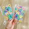Mini cabeza de princesa en caja pinza pequeña de agarre flequillo pinza frente horquilla rota banda de goma para niños no lastima anillo para el pulgar venta al por mayor
