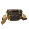 2026 Bolsa Transversal Vintage Popular para Comércio Exterior com Múltiplos Bolsos, Bolsa de Peito de Alta Qualidade com Alça Larga para o Dia a Dia, Tendência de Bolsa Feminina de Ombro Único da Moda
