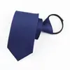 Gravata Masculina com Zíper Formal de Negócios 8cm Gravata Listrada Grátis Noivo Casamento Padrinhos Gravata Vermelha Preta