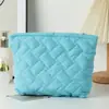 Bolsa de Cosméticos Acolchada Transfronteriza Bolso de Mano en stock Estuche para Lápices Estilo Japonés Simple Gran Capacidad Alto Valor Cuadros Almacenamiento