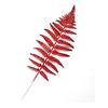 Decoración navideña transfronteriza de oro rosa de 14 cm, hojas de Navidad, adornos para árbol de Navidad, colgante de hoja grande