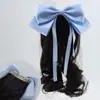 Grampo de Cabelo com Laço Curto para Mulheres, Moderno, Elegante e Versátil, Presilha Superior na Parte de Trás da Cabeça, Acessórios Diários para Perucas de Crianças