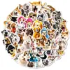 56 Nuevos Pegatinas de Graffiti para Cuaderno, Paquete de Expresiones Lindas de Cachorro Realista Transfronterizo, Materiales para Cuaderno, Pegatinas Impermeables