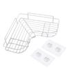 Estante de almacenamiento para baño sin perforaciones, montado en la pared, esquinero, lavabo, pared de baño, inodoro triangular, estante de almacenamiento para cocina