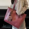 Bolso Tote de Mano con Textura Retro para Mujer 2025 Nuevo Casual de Gran Capacidad Bolso de Hombro de Alta Gama Versátil Bolso de Axila a la Moda