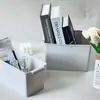 Caixa de Armazenamento de Mesa para Casa Aishangli, Caixa de Armazenamento Diversos Empilhável Sem Tampa, Caixa de Armazenamento de Plástico Simples Moderna