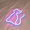 Luz neon em formato de ins decoração de quarto coração de menina cor de gato luz adereços de foto decoração de celebridade da internet Lua Estrela