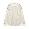 Camisa Rayada Suelta de Moda 2026 Estilo Europeo y Americano Transfronterizo 9479247 Pantalones Casuales 9479245