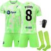 2425 Barcelona 2 uniforme de fútbol visitante 9 levan 19 yamal 20 olmo nueva camiseta verde fluorescente