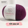 Comercio exterior hilo de mohair de bebé sudafricano para tejer a mano ganchillo DIY hilo fino hilo de mohair de seda ovillo de caballito de mar venta al por mayor