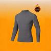 Explosões transfronteiriças Camisa de base de gola meia alta Top de roupa interior térmica masculina Primavera e Outono Moda Veludo Top Pullover