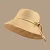 Chapéu de Pescador com Aba Larga Estilo Novo 2026 para Mulheres, Chapéu de Sol para Proteção Solar no Verão, Versátil, Emagrece o Rosto, Chapéu de Sol da Moda para Viagem