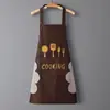 Delantales Impermeables Venta Directa de Fábrica Impermeables y Resistentes al Aceite para Hombres y Mujeres Cocina Hogar Ropa de Trabajo de Alta Calidad Al por Mayor en Stock con Impresión